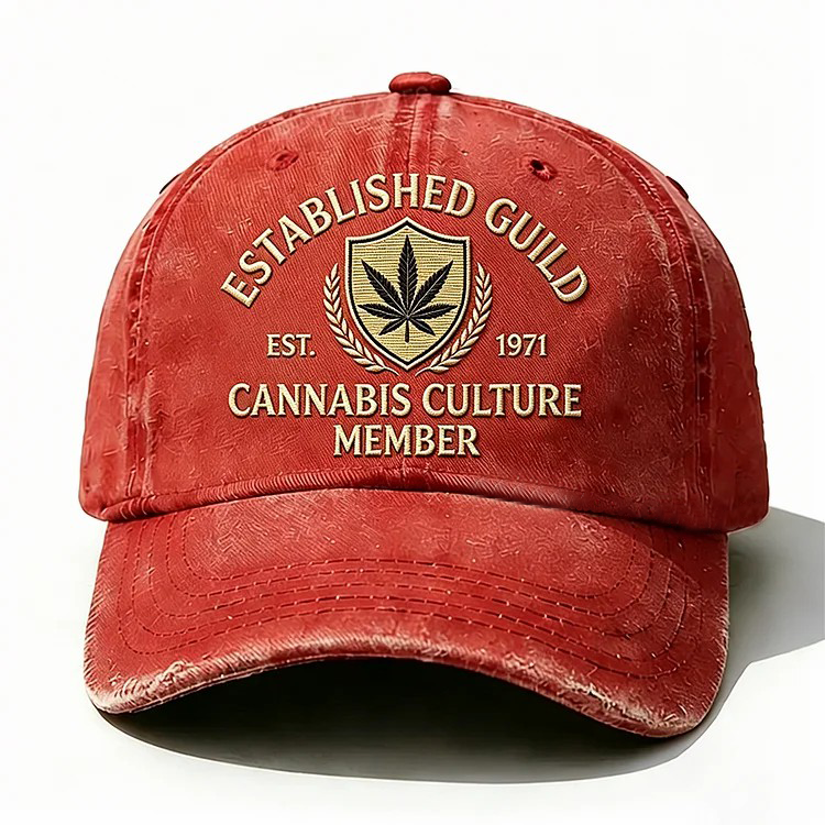 Established Guild Est 1971 Cannabis Culture Member Embroidery Cap
