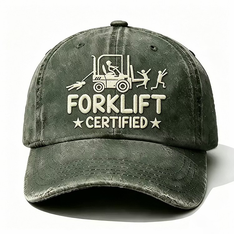 Forklift Certified Embroidery Cap