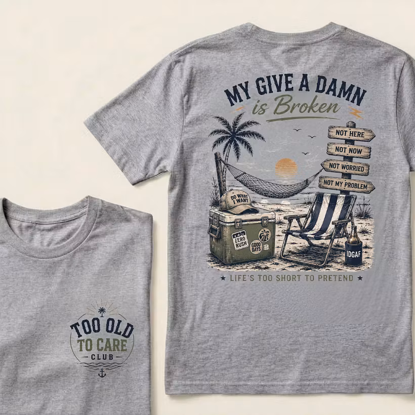 Women's My Give A Damn Is Broken V-Neck T-Shirt