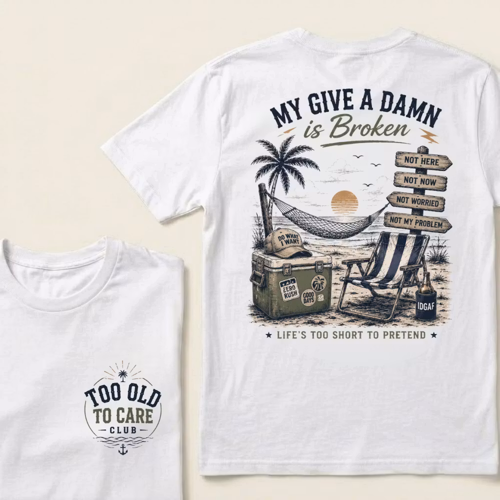 Women's My Give A Damn Is Broken V-Neck T-Shirt
