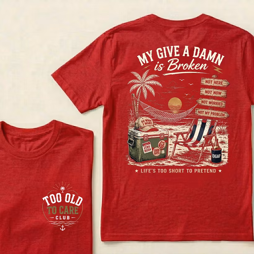 Women's My Give A Damn Is Broken V-Neck T-Shirt