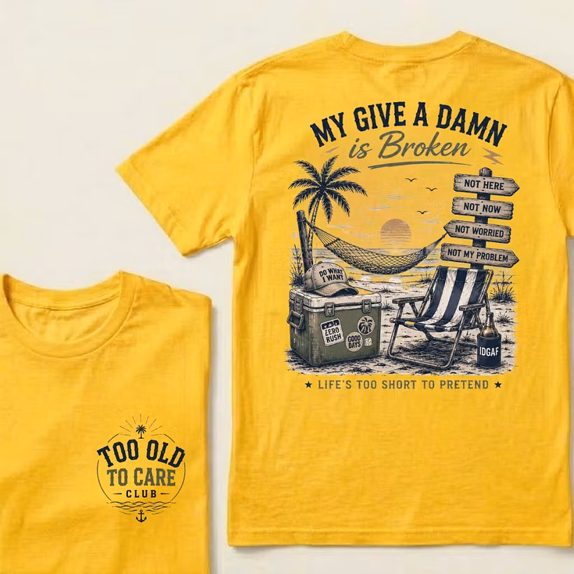 Women's My Give A Damn Is Broken V-Neck T-Shirt
