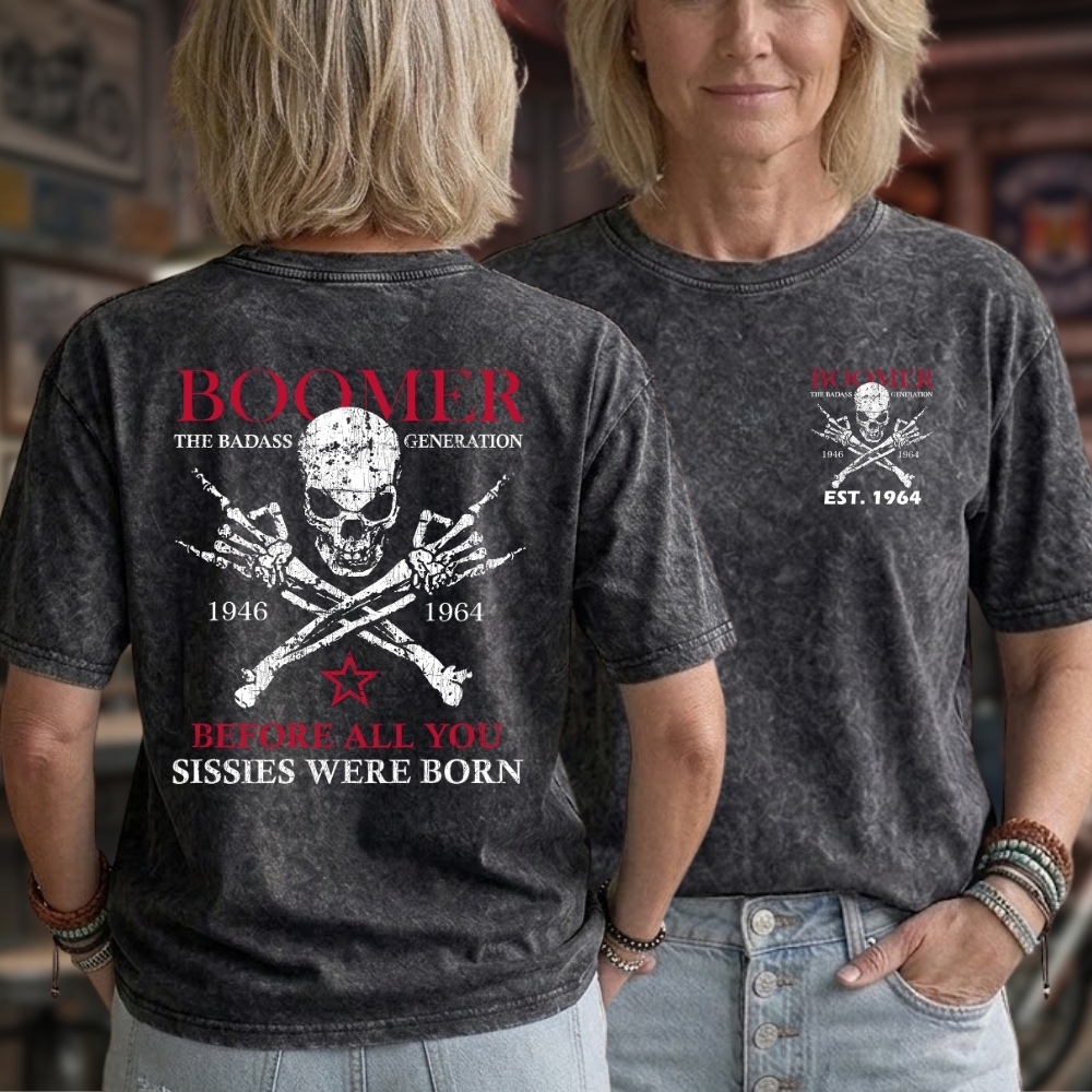 Boomer  Unisex 100% Heavyweight Cotton Washed T-Shirt