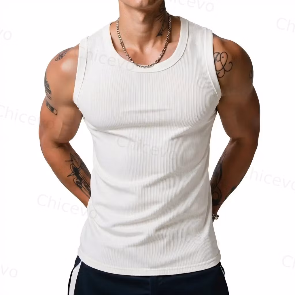 Men's 3-Pack Ribbed Knit Tank Tops (Casual & Gym)