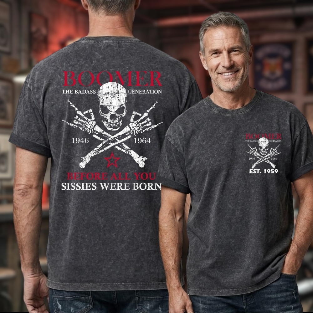 Boomer  Unisex 100% Heavyweight Cotton Washed T-Shirt