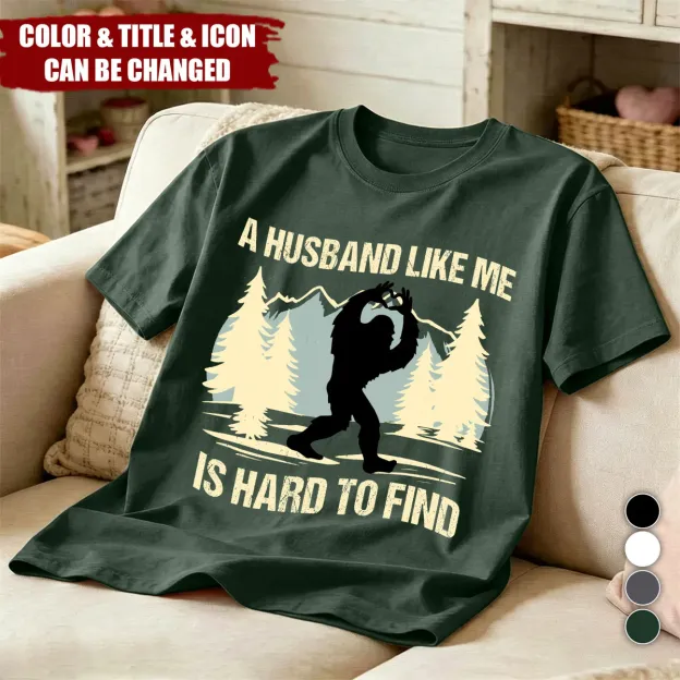 Funny Bigfoot For Dad, Grandpa, Men, Him - Personalized Shirt