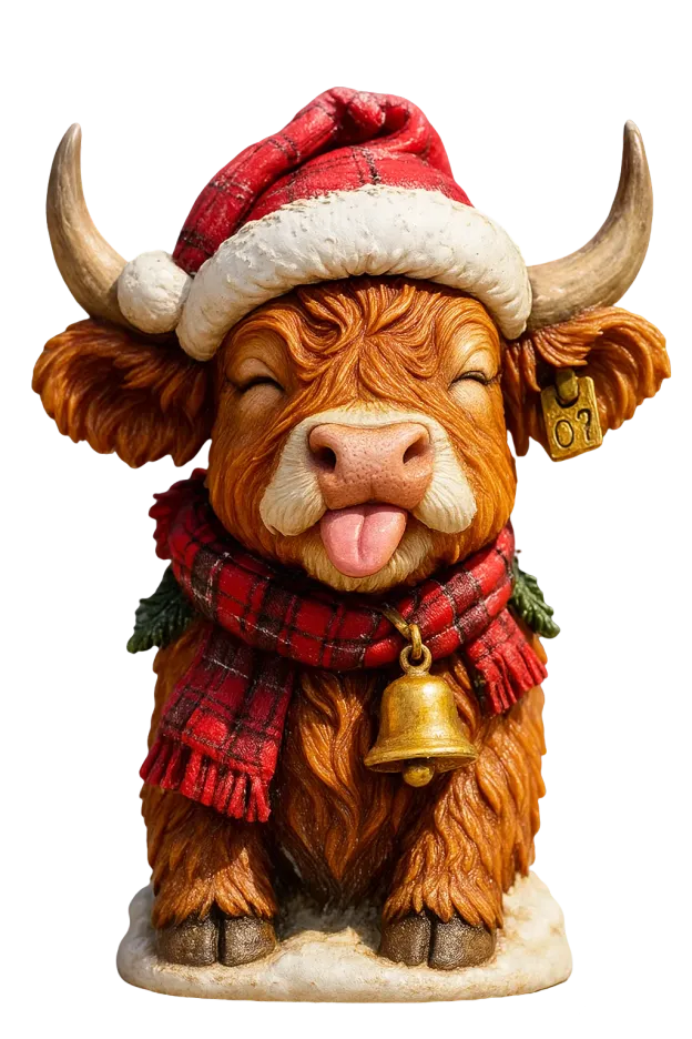 🐮Highland Cow Advent Calendar 2025🎄✨ - 3D Handmade Highland Cow Doll(24Pcs)