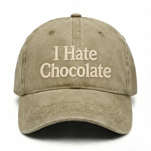 I Hate Chocolate Embroidery Cap