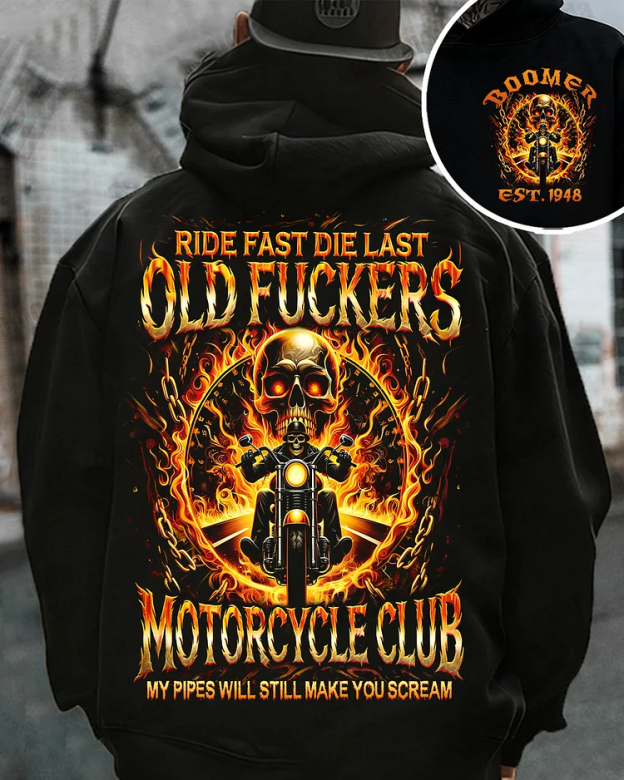 Old Fuckers Motorcycle Club Custom Year Sweatshirt/T-shirt/Hoodie