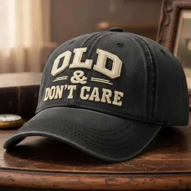 Old & Don't Care Embroidery Cap