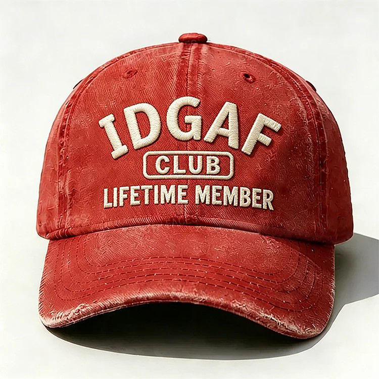 IDGAF Club Lifetime Member Embroidery Cap