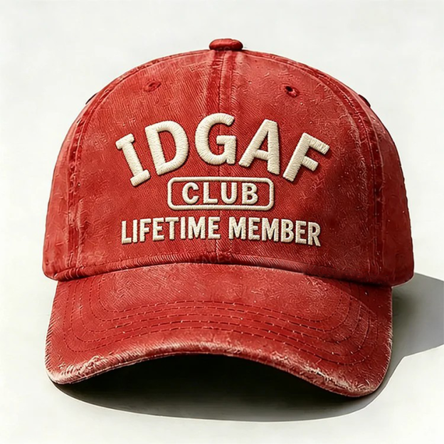 IDGAF Club Lifetime Member Embroidery Cap