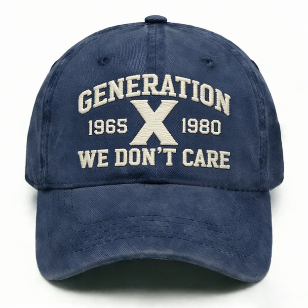 Gen X We Don't Care Embroidery Cap