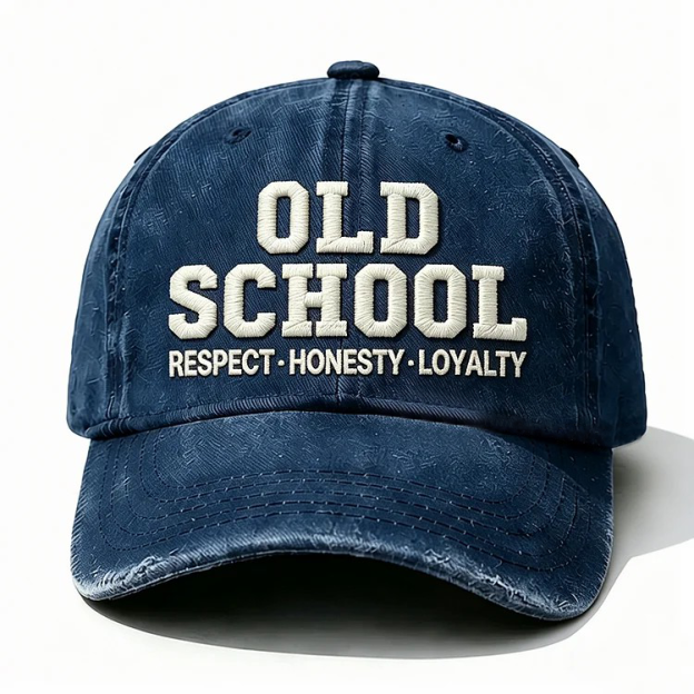 Old School Respect Honesty Loyalty Embroidery Cap