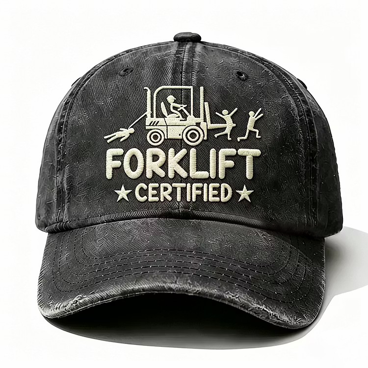 Forklift Certified Embroidery Cap