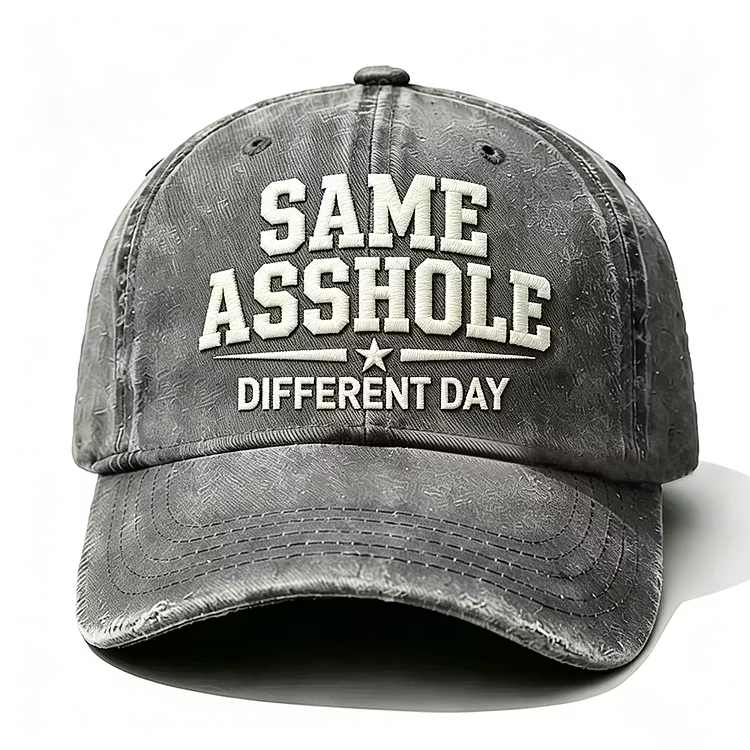 Same Asshole Different Day Embroidery Cap