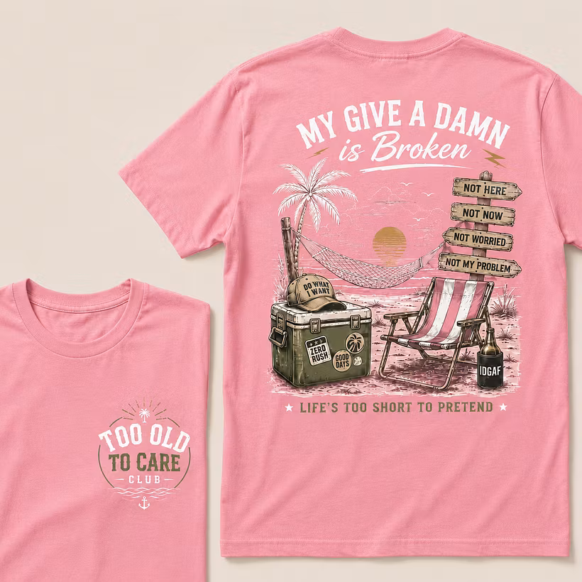 Women's My Give A Damn Is Broken V-Neck T-Shirt