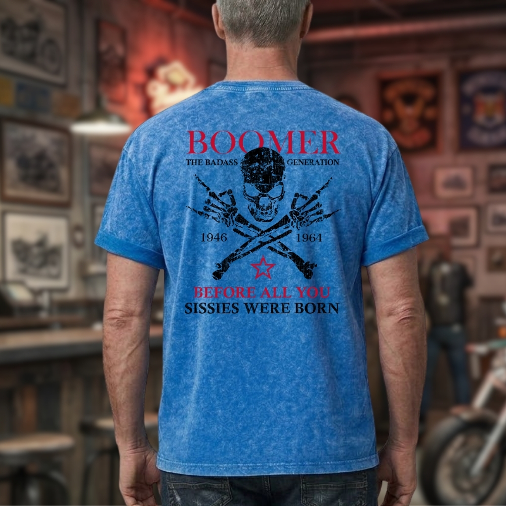 Boomer  Unisex 100% Heavyweight Cotton Washed T-Shirt