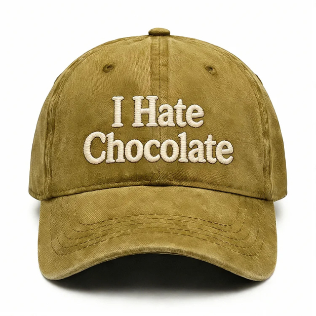 I Hate Chocolate Embroidery Cap