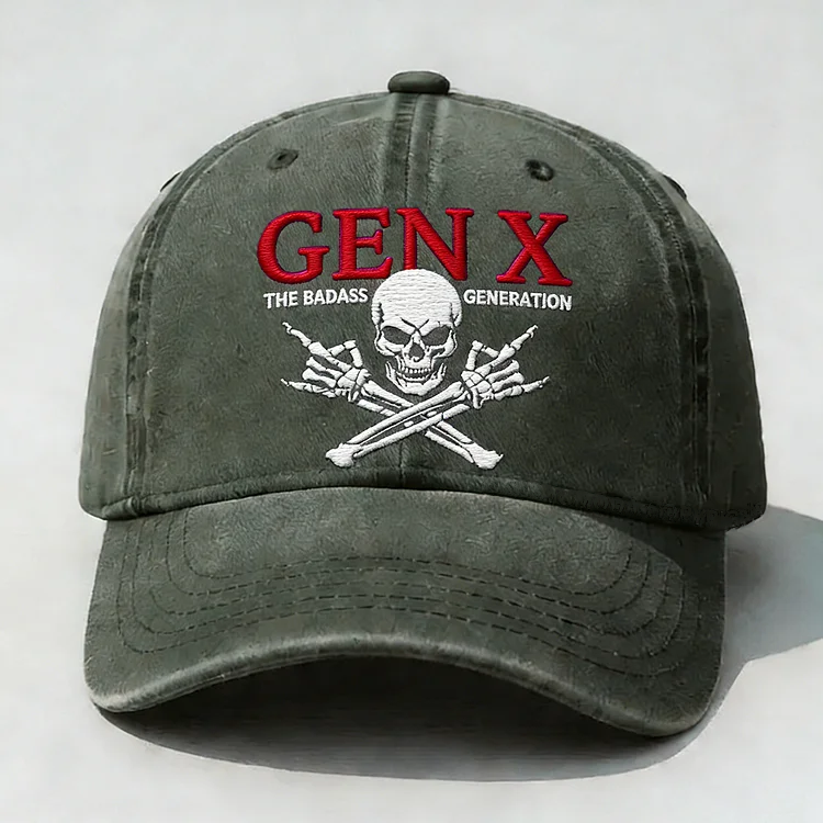 Gen X The Badass Generation Embroidery Cap