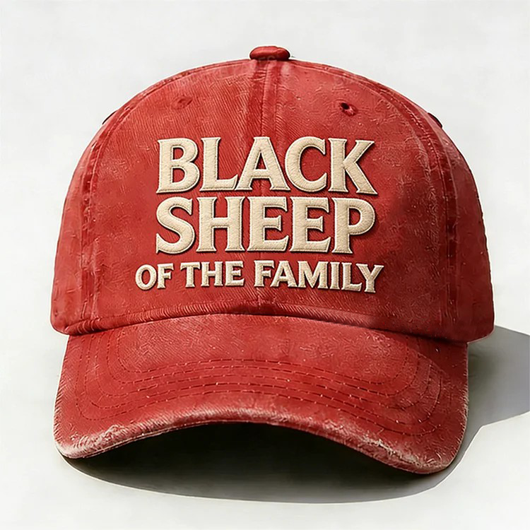 Black Sheep Of The Family Embroidery Cap