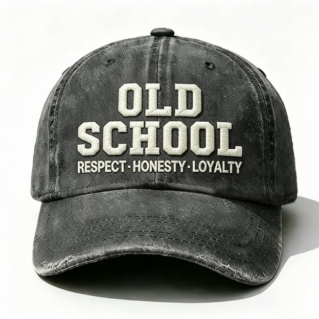 Old School Respect Honesty Loyalty Embroidery Cap