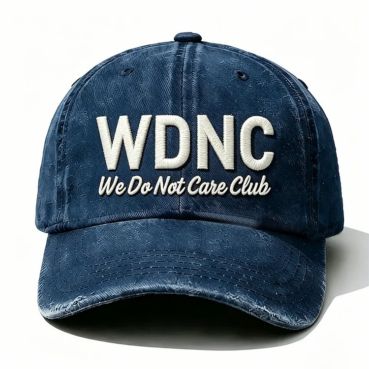 Wdnc We Do Not Care Club Embroidery Cap