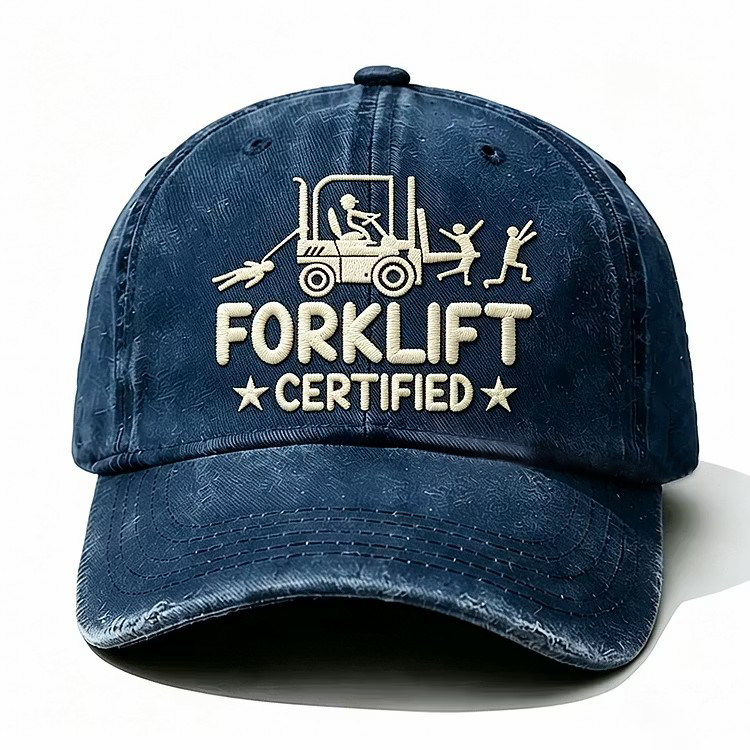 Forklift Certified Embroidery Cap