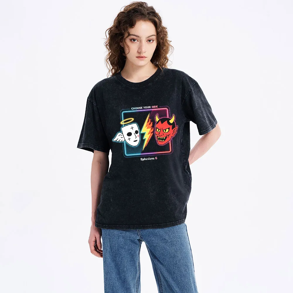 Choose Your Side Christian Washed T-Shirt