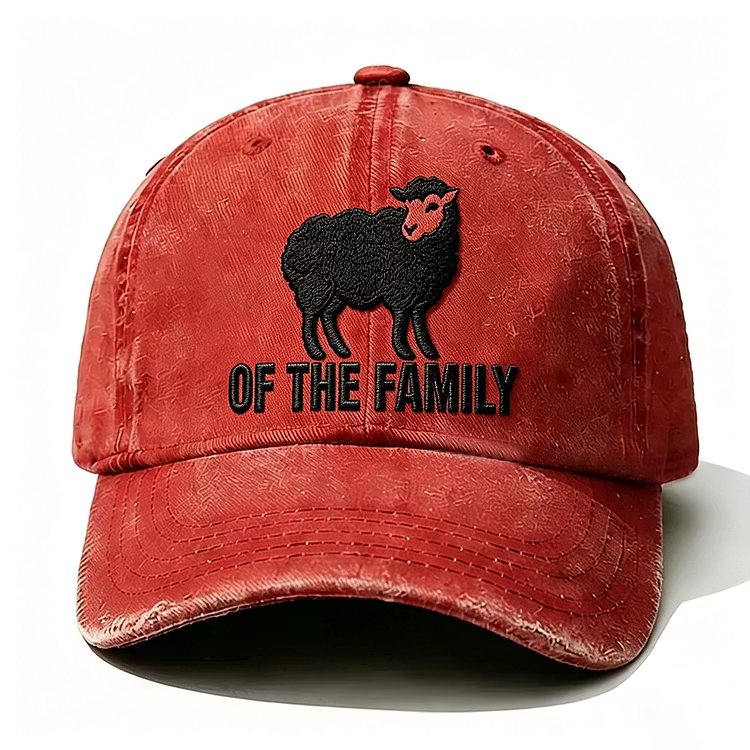 Black Sheep Of The Family Funny Embroidery Cap