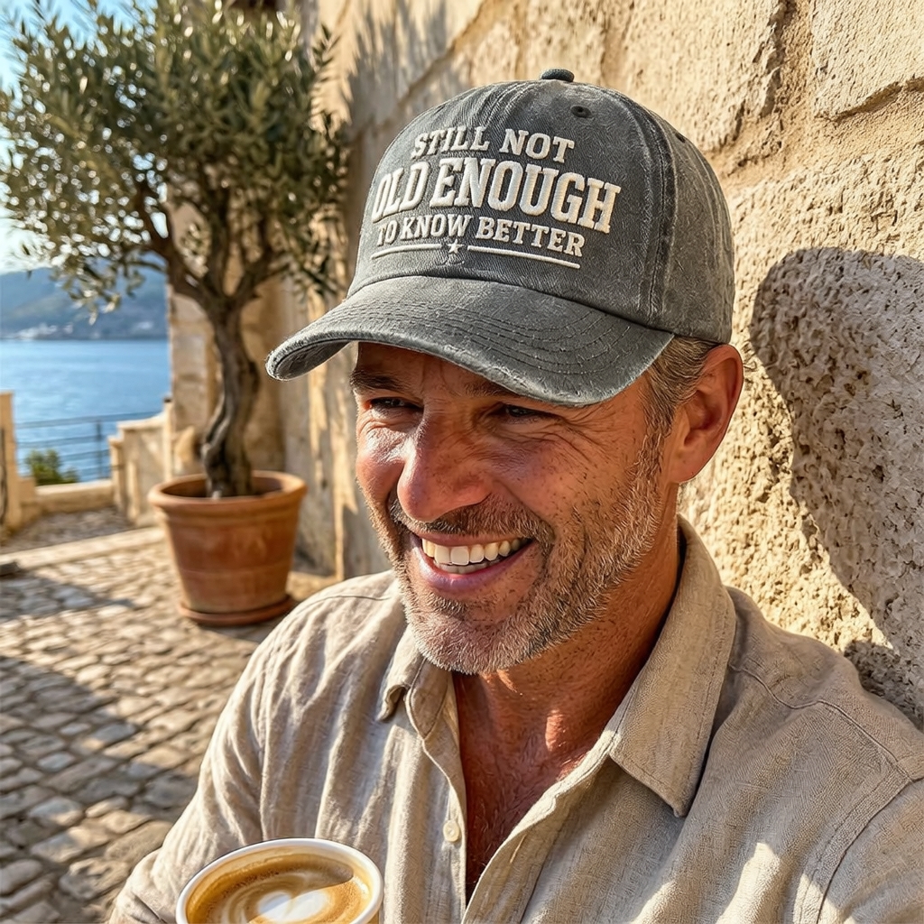 Still Not Old Enough To Know Better Embroidery Cap