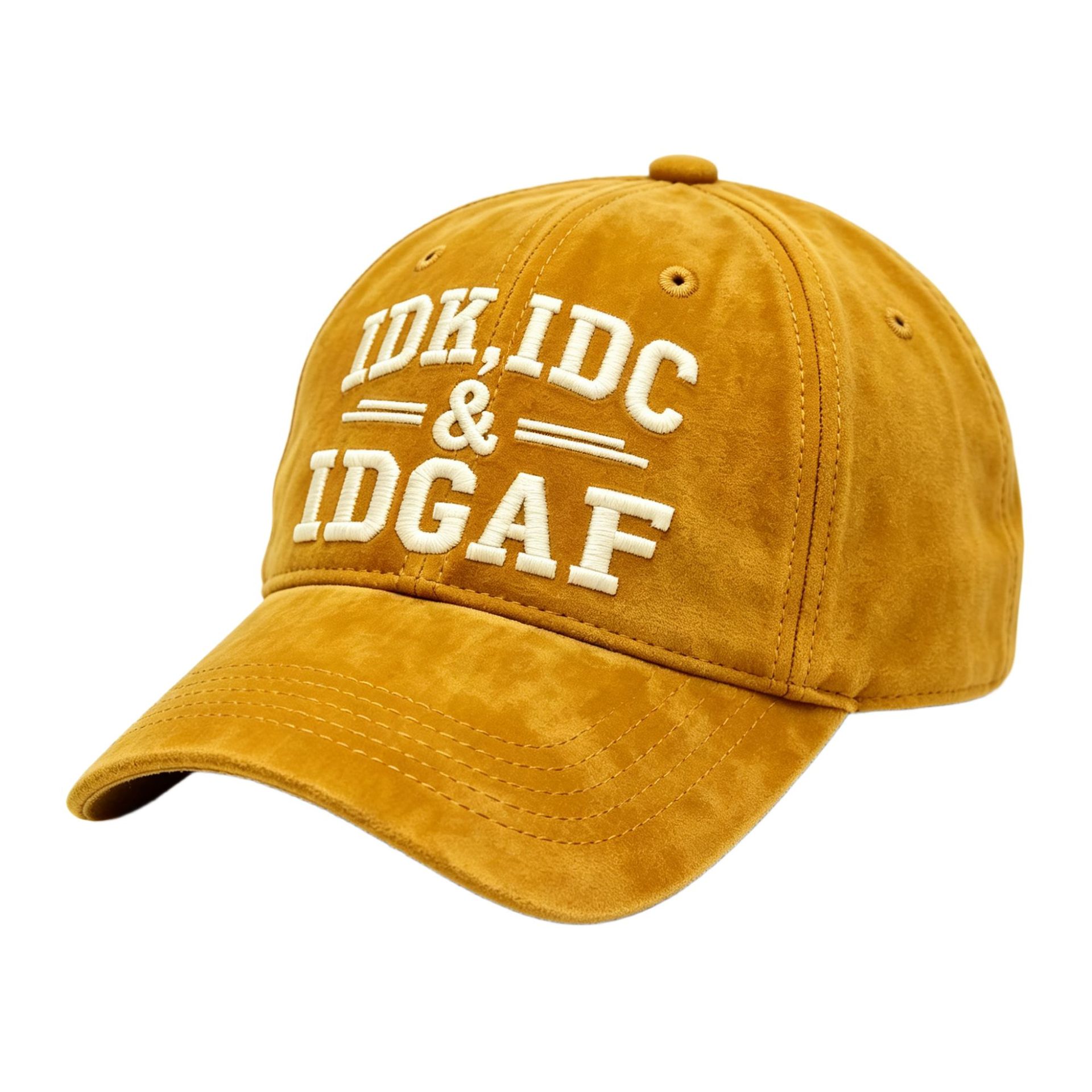 Idk Idc & Idgaf Embroidery Cap