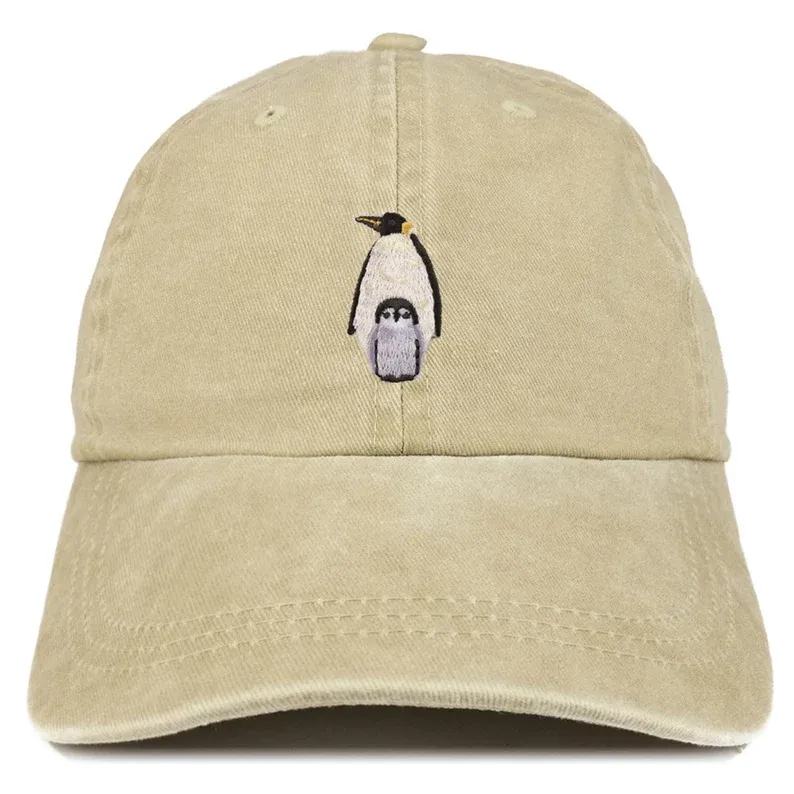 Penguin Patch Pigment Dyed Washed Baseball Cap