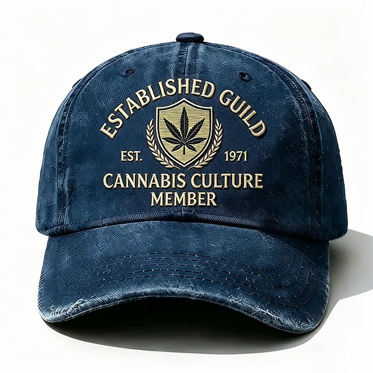 Established Guild Est 1971 Cannabis Culture Member Embroidery Cap