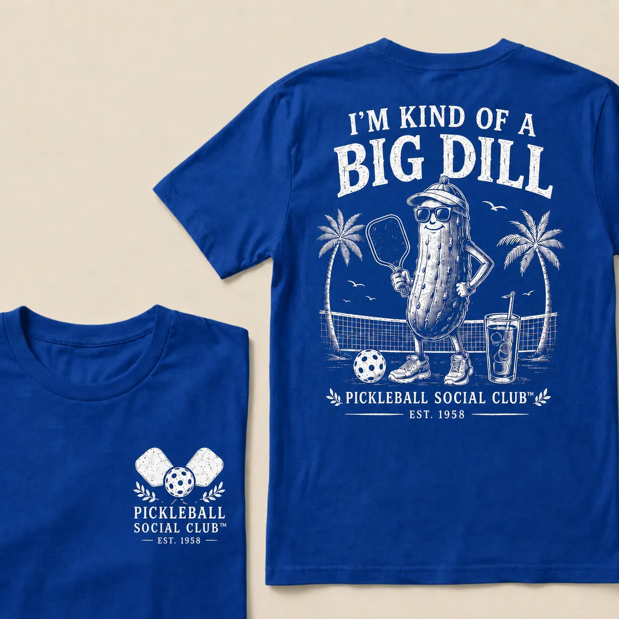 I’m Kind Of A Big Dill Pickleball Shirt – Funny Pickleball Social Club T-Shirt For Players