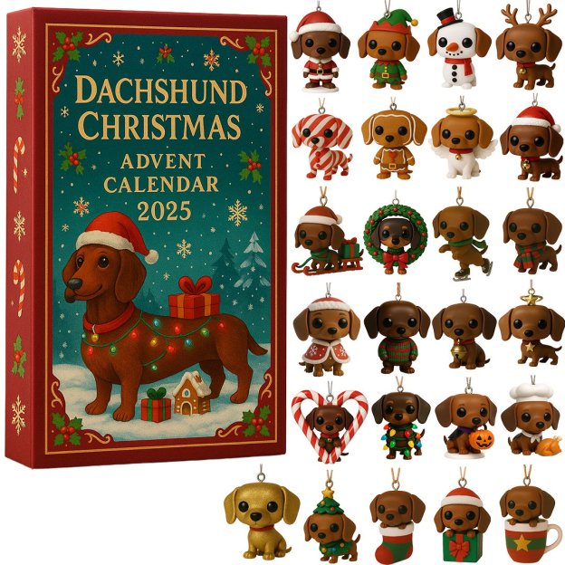 🎄Dachshund Christmas Advent Calendar 2025
