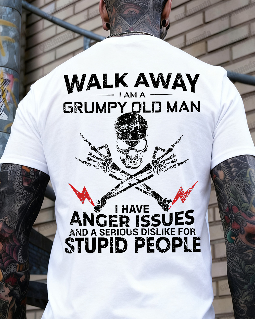 Walk Away I Am A Grumpy Old Man Customize Year T-shirt