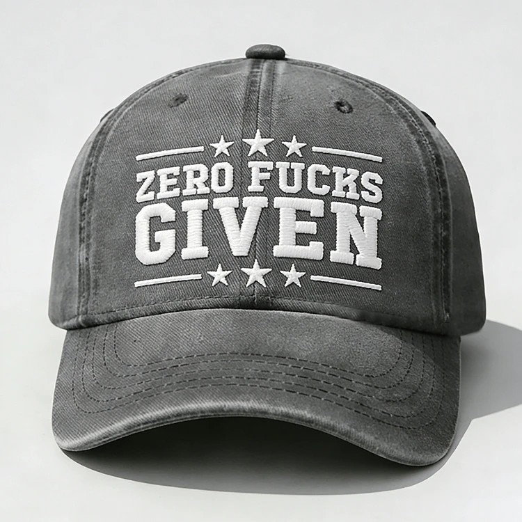 Zero Fucks Given Embroidery Cap