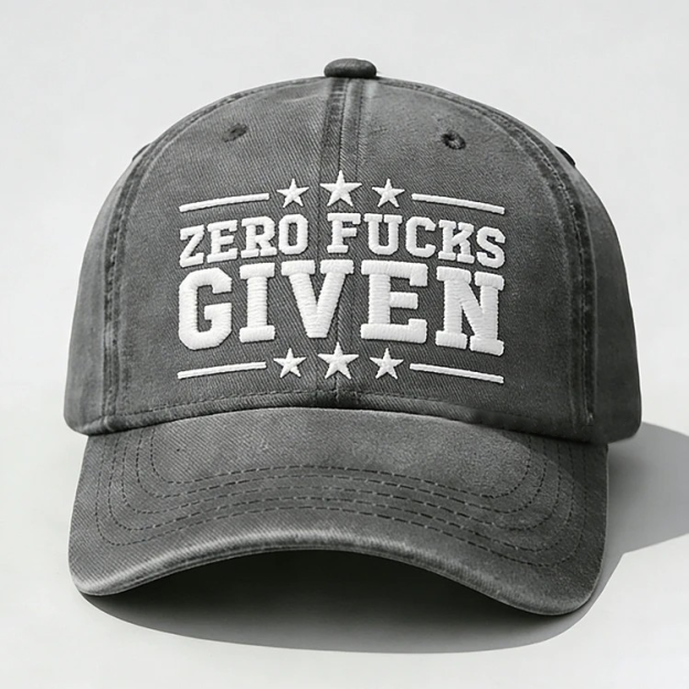 Zero Fucks Given Embroidery Cap