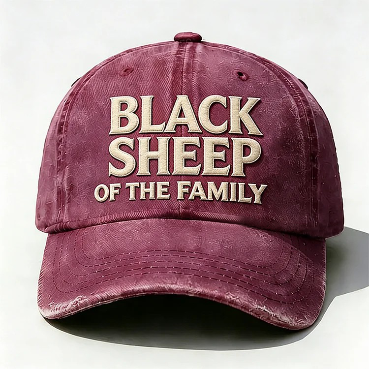 Black Sheep Of The Family Embroidery Cap