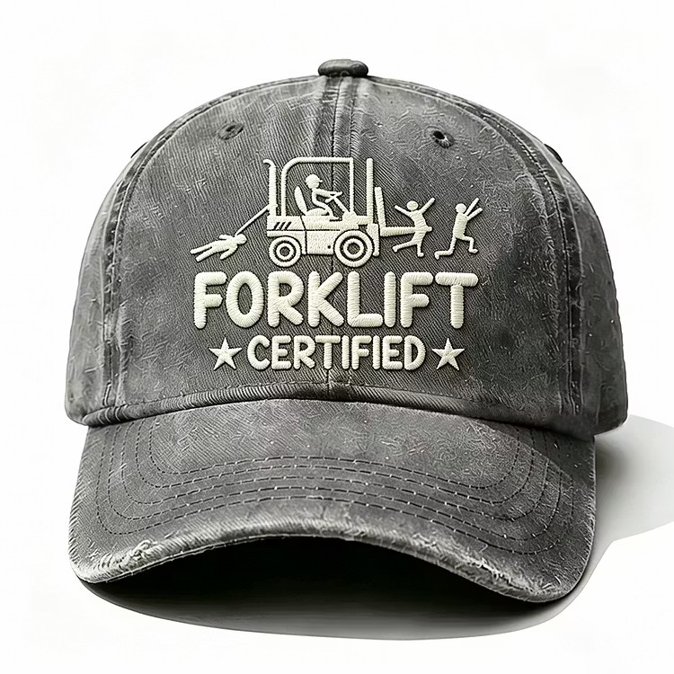 Forklift Certified Embroidery Cap