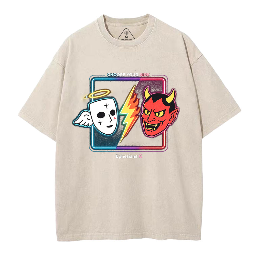 Choose Your Side Christian Washed T-Shirt