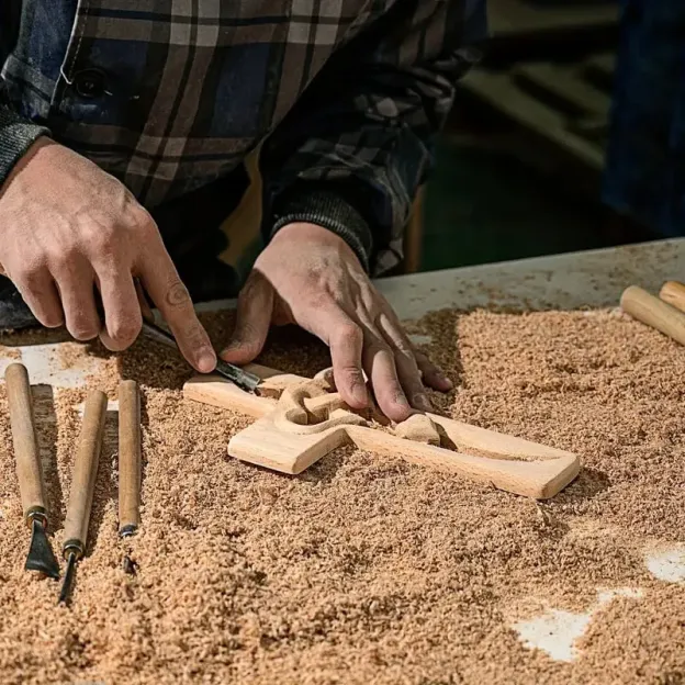 🔥Christmas Falsh Sale 49% OFF-❤️Intertwined Hearts Wooden Cross（Warehouse clearance）