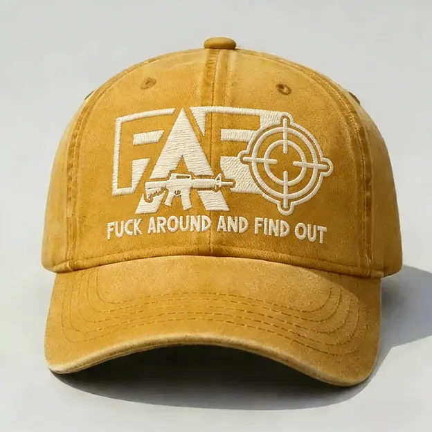 FAFO F*ck Around And Find Out Embroidery Cap