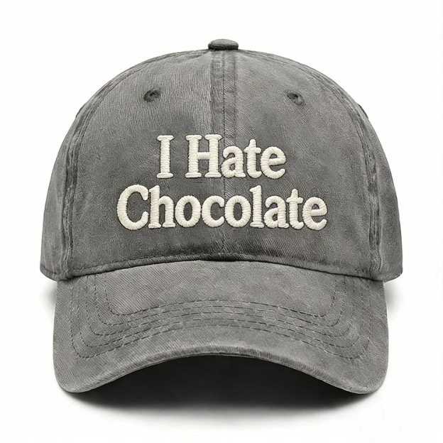 I Hate Chocolate Embroidery Cap