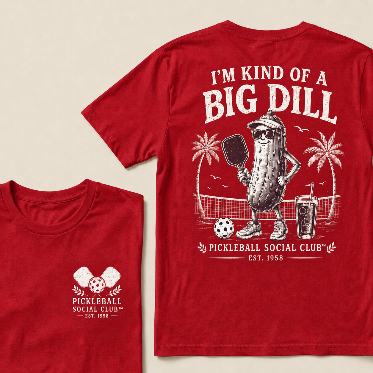 I’m Kind Of A Big Dill Pickleball Shirt – Funny Pickleball Social Club T-Shirt For Players