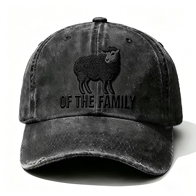 Black Sheep Of The Family Funny Embroidery Cap
