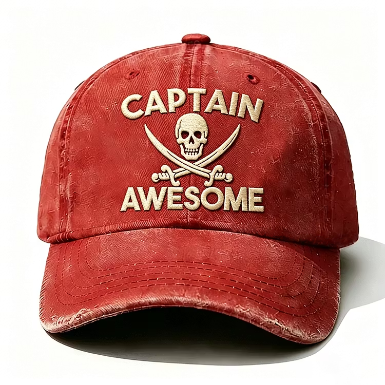 Captain Awesome Embroidery Cap