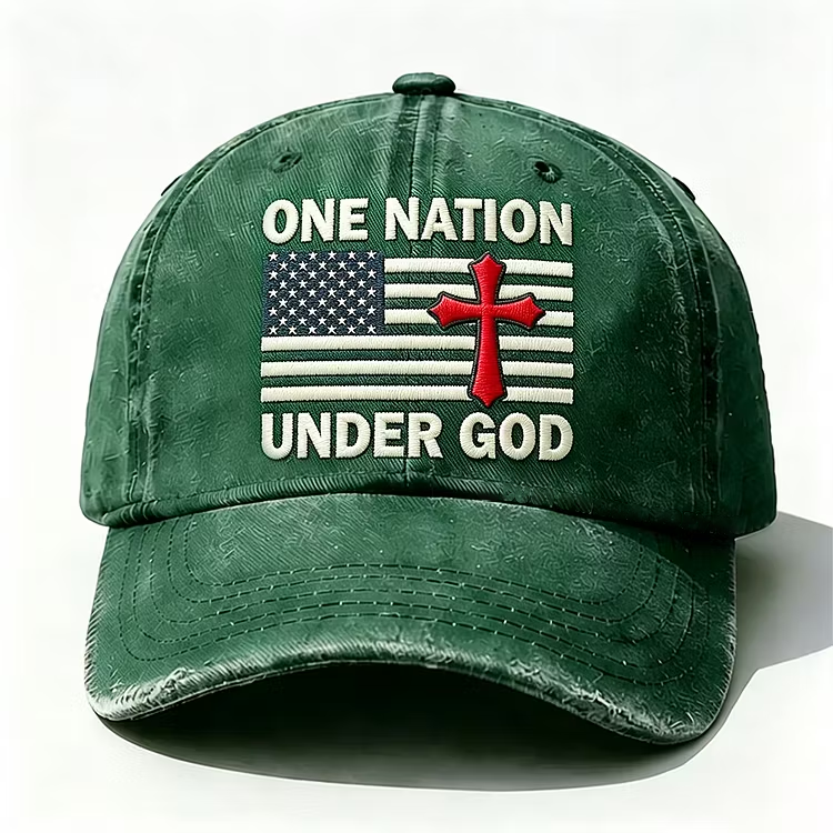 One Nation Under God Embroidery Cap