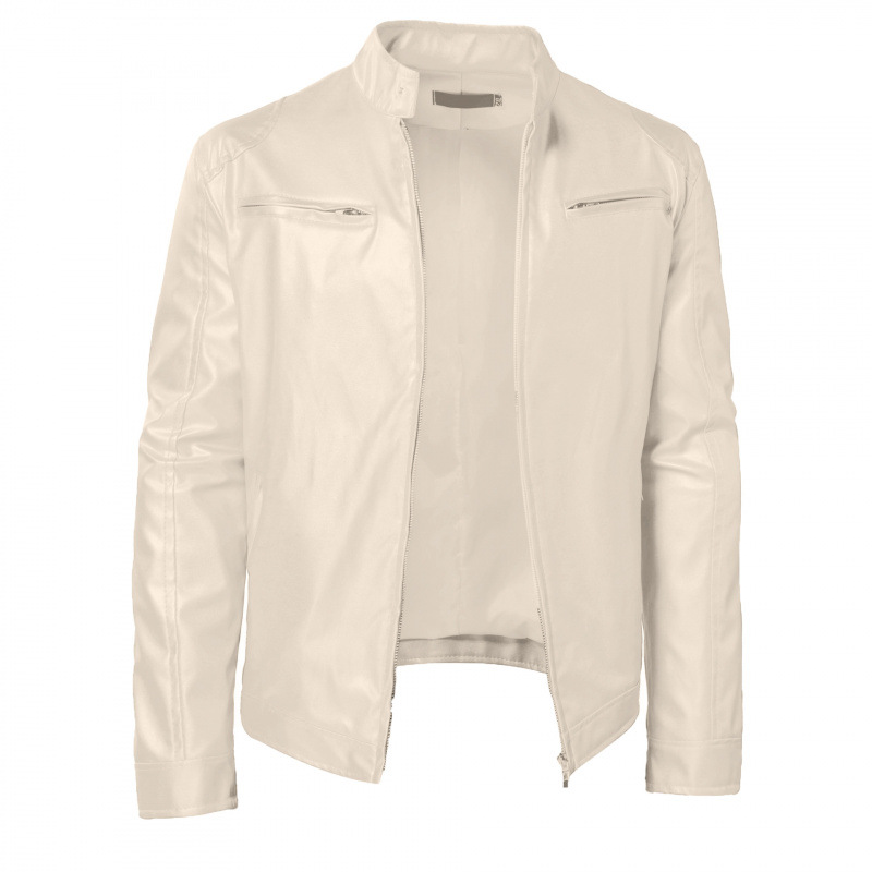 Biker Casual Zipper Leather Jacket